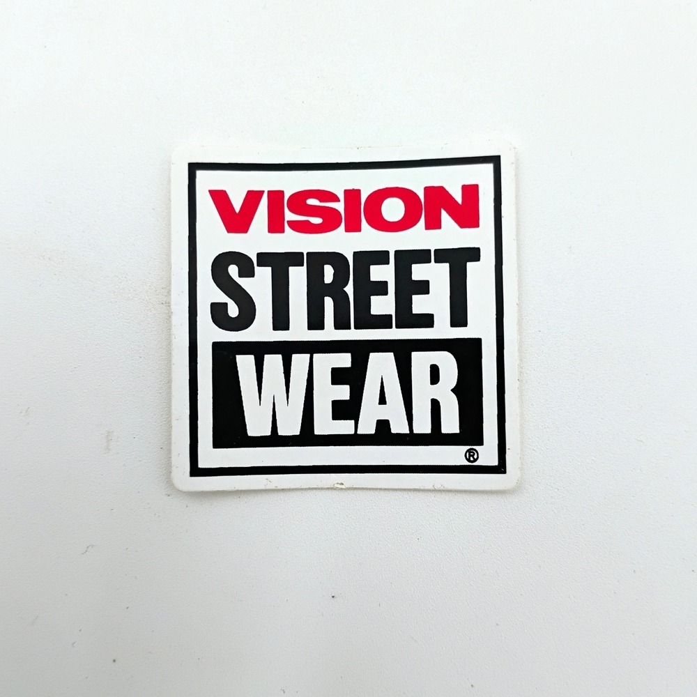 Vision Street Wear Small Logo Sticker Vintage 1990's Skateboarding Skate OC CA